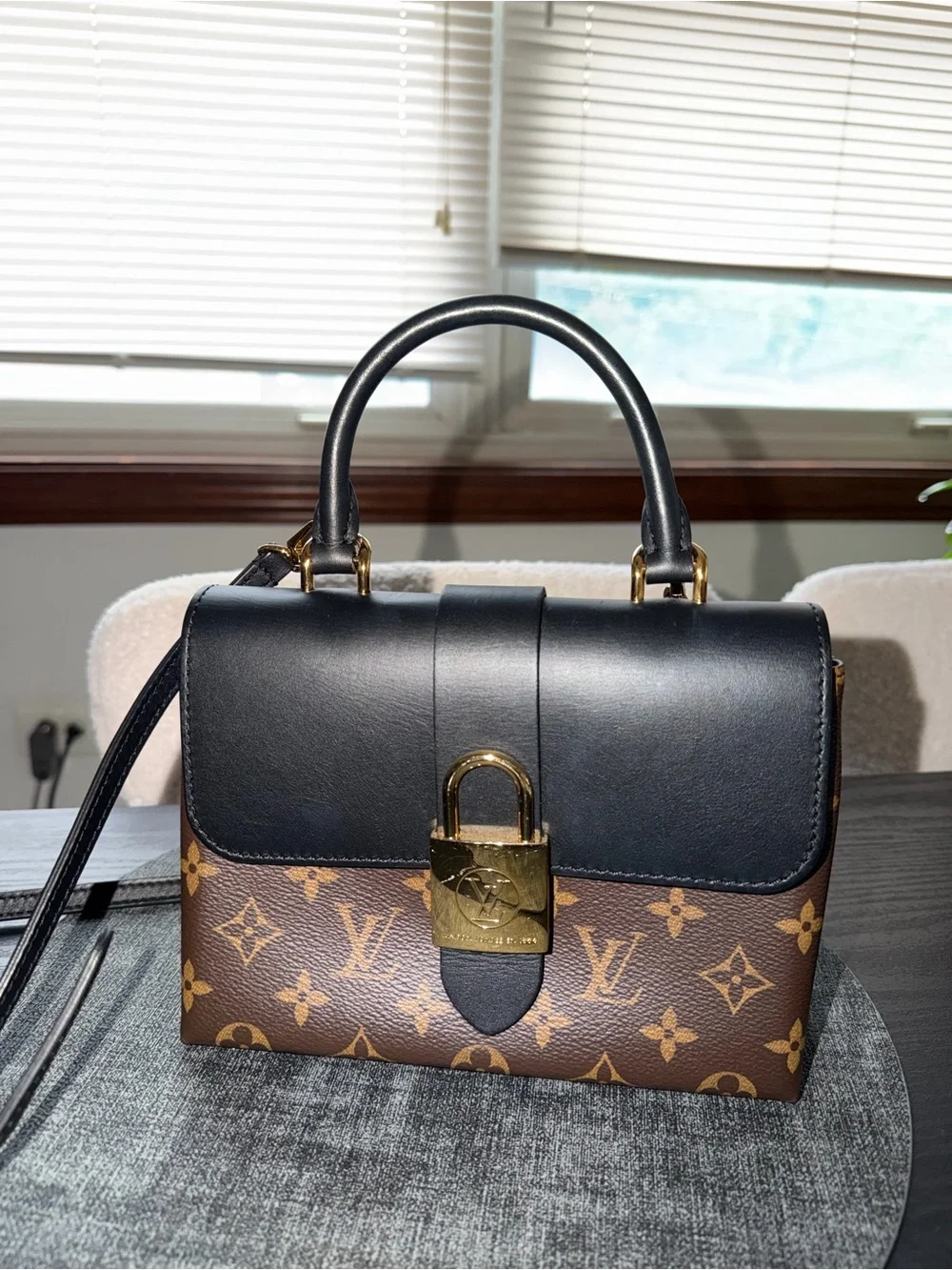 Louis Vuitton Monogram Locky BB Bag in Black